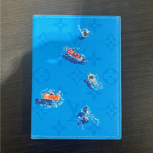 Louis Vuitton Accessories - Louis Vuitton Blue Monogram Travel Passport Holder